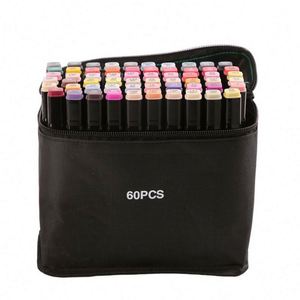 Ensemble de stylos marqueurs permanents double pointe à double face en plastique de 6 mm, marque Private Label, avec 168 couleurs pour le dessin, l'esquisse et la calligraphie - Product Image 3