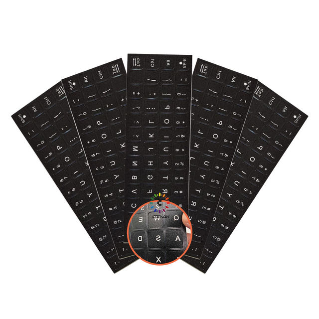 English Keyboard Stickers Frosted Matt Keyboard Cover Tab Alt Ctrl Key Stickers Laptop Keyboard Universal Stickers Labels