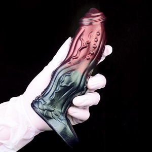 NNSX New Color Fantasy Penis Extender Penis Sleeve Dick Cover Cock Enlargement Extension Hollow Dog <b>Dildo</b> Sleeve Sex Toys - Product Image 6