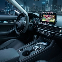 Luz Ambiental para Auto Honda Civic/Integra 2022-2025, Tamaño OEM, Kit de Iluminación Dinámica Arcoíris para Asiento del Pasajero, 20 LED, Aplicación Móvil