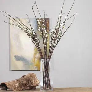 I145 थोक मूल्य के लिए बेर का खिलना कृत्रिम रेशम फूल Centerpiece फूल टेबल आभूषण