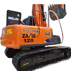 Excavadora de Orugas Hitachi ZX120 de 12 Toneladas, Usada, Original de Japón, con Certificación EMC CE, con Accesorio de Barrena - Product Image 1