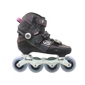2024 New Arrival Professional Carbon Fiber Inline Skates PU 4 Wheels Roller Skates Shoes For Kid Skating Club Boy Girl