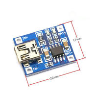 TP4056 18650 Lithium Battery Charging Board 4.2V 1A Overcharge Overdischarge Temperature & Short-Circuit Protection