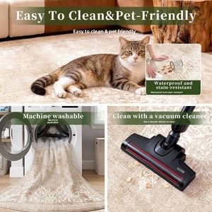 <span class=keywords><strong>Tapis</strong></span> de chambre et de cuisine grande surface, style persan et rétro américain, imperméable, résistant aux taches et <span class=keywords><strong>facile</strong></span> <span class=keywords><strong>d</strong></span>'<span class=keywords><strong>entretien</strong></span>, pour l'export. - Product Image 4