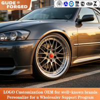 Jantes de voiture GUDE forgées sur mesure 5x120 5x112 5x114.3 5x130 légères de 17 à 24 pouces pour Benz Audi Bmw