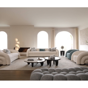 Divano Letto in Camoscio Stile Nordico <span class=keywords><strong>Moderno</strong></span>, Set Componibile a L per Soggiorno, Palestra, Seminterrato - Product Image 1