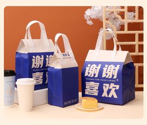 Custom Logo Insulated Coffee Fabric Thermal Food <b>Cooler</b> <b>Backpack</b> Bag Waterproof Non-Woven Grocery Shopping Bags - Product Image 2