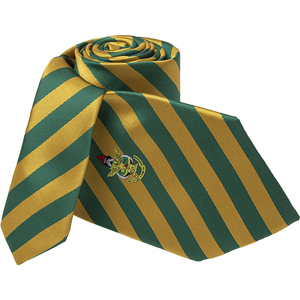 <span class=keywords><strong>Comprar</strong></span> Corbata Escolar Personalizada Tejida Jacquard <span class=keywords><strong>Lunares</strong></span> Verdes Amarillos y Corbatas de Rayas Con Logo para Niños Escolares - Product Image 3