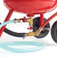 Sableuse Portable de Haute Qualité 20 Gallons, Pot de Sablage Rouge Mini, Meilleur Prix Direct Usine