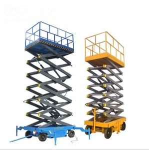 Plataforma Elevadora Hidráulica Eléctrica para Trabajos Aéreos, Plataforma Móvil de Tijera de 4/6/2012/14/18 Metros - Product Image 2