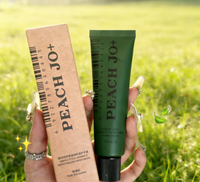 Crème pour les mains minimaliste PEACH JO+ à la pêche avec parfum de thé au dragon de jade - Hydratante et nourrissante