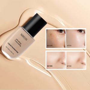 Fond de teint liquide mat en gros OEM 50G pour peaux foncées et grasses, base de maquillage à couvrance totale, crème pour le visage, lotion - Product Image 3