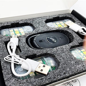 Balise <span class=keywords><strong>LED</strong></span> RGB <span class=keywords><strong>sans</strong></span> <span class=keywords><strong>fil</strong></span> à télécommande, lumière clignotante 7 couleurs avec chargement USB, modèle M3 - Product Image 3