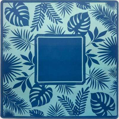 Navy Tropical Leaf