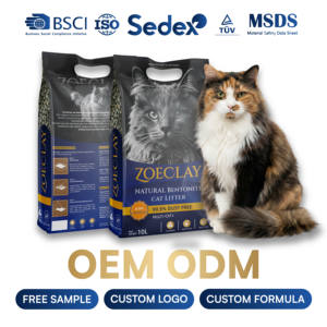 OEM ODM Litière pour chat à agglomération rapide, écologique, best-seller, parfumée, forme sphérique, sable <span class=keywords><strong>de</strong></span> bentonite, 5 kg - Product Image 1