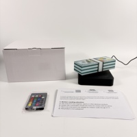 Lámpara de Dinero Magnética Levitante 3D Moderna, Lámpara LED de Billetes de Dólar, Base Giratoria, Decoración de Escritorio de Oficina, Regalo de Prosperidad
