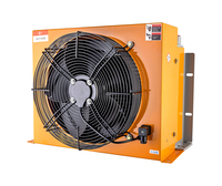 Refroidisseur d'huile hydraulique industriel à haut débit, refroidi par air, pour moissonneuse agricole 200L, chariot élévateur, CNC 380V, ventilateur, radiateur refroidi par air