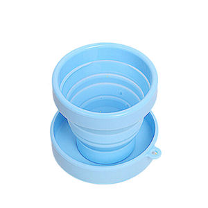 <b>Reusable</b> Eco Friendly Water And Coffee 150ml Food Grade Silicone Foldable <b>Cup</b> With Lid <b>Cup</b> With Handle - Product Image 3