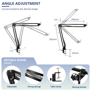 Bộ BM-800 Micro Karaoke BM 800 Podcast Microfone BM8000 Màu Đen Bộ Micro Điện Dung Thu Âm Usb BM800 - Product Image 5