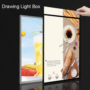 Siêu mỏng dẫn hộp đèn cho Treo Tường Bảng <span class=keywords><strong>menu</strong></span> chiếu sáng hiển thị áp phích DC điện cho nhà hàng khách sạn Công ty bệnh viện - Product Image 1