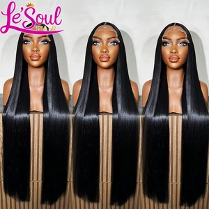 Perruques sans colle 100 % naturelles vietnamiennes lisses, avec fermeture en dentelle HD 13x6 5x5, en cheveux humains, vente en gros, pas cher - Product Image 3