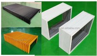 Couvercle de protection à soufflet de protection flexible en plastique pour guide linéaire de machine laser