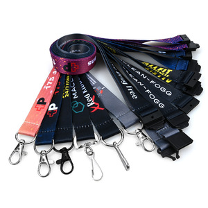 High Quality Custom Lightweight Heat Transfer Printing Blank Logo Hook Eco-Friendly <b>Polyester</b> Breakaway <b>Lanyards</b> - Product Image 1
