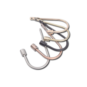 ستائر فاخرة على شكل حرف <span class=keywords><strong>U</strong></span> تحمل الظهر تيباك سبائك الألومنيوم خطافات للاستخدام المنزلي أعمدة الستائر المسارات - Product Image 2