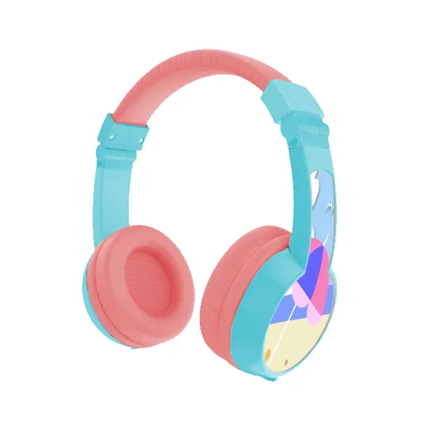 Factory Hot Sales oem odm headset stereo microphone cute small kids wired headphones for children