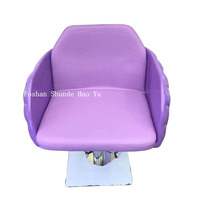 Chaise de salon de coiffure rose de luxe SC45, chaises de coiffure et miroirs