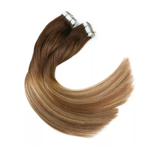 Extensions de cheveux humains Jasmine Beauty de qualité supérieure, sans nœuds, sans perte, avec bande adhésive, super double drawn, cheveux russes, extensions Remy avec bande PU. - Product Image 4