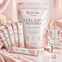 Poudre de collagène hydrolysé en vrac, sachet de collagène en poudre, fabricant OEM, étiquette privée