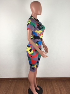 <span class=keywords><strong>Tuta</strong></span> <span class=keywords><strong>Aderente</strong></span> da Donna 2025, Moda Europea e Americana, Stile Camouflage con Colletto Aperto - Product Image 5