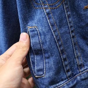 2025 Nueva chaqueta vaquera para niños, moda de otoño, chaqueta con solapa para bebé, abrigo Suelto - Product Image 5