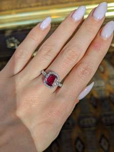 Anillo de Diamante Cultivado en Laboratorio con Corte Brillante Esmeralda de 1.0 a 2.0 CTW, Oro Sólido, para Boda, Compromiso o Aniversario - Product Image 1