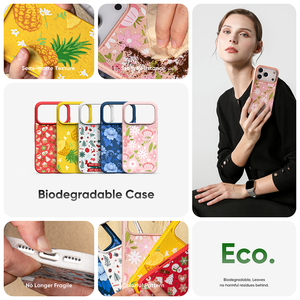 Ốp đ<span class=keywords><strong>i</strong></span>ện thoạ<span class=keywords><strong>i</strong></span> thân thiện vớ<span class=keywords><strong>i</strong></span> mô<span class=keywords><strong>i</strong></span> trường làm từ rơm lúa mì, 100% sinh học phân hủy, cá nhân hóa, tùy chỉnh cho iPhone 17 Pro Max - Product Image 3