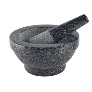 Natureza Pedra Mármore Chocolate Pedra Moedor Natureza Pedra Almofariz e Pilão - Product Image 2