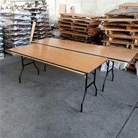 Tables pliantes en contreplaqué 30 * 96 pouces pour banquet