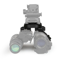 Adaptateur de vision nocturne pour jumelles tactiques, pont double, vision nocturne PVS-14, lunettes de vision nocturne, montage sur casque à double objectif