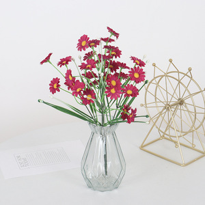 Flores Artificiales de Margarita Jessie de 35 cm, Flores de Seda para Decoración de Jardín Exterior, Accesorios para Bodas y Hogar, Rosa, Azul, Amarillo, Naranja, Rojo - Product Image 2