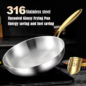 316 acier inoxydable poêle à frire Wok poêle antiadhésive cuisson Steak frit cuisinière à gaz Pot <span class=keywords><strong>Induction</strong></span> général <span class=keywords><strong>casserole</strong></span> cuisine ustensiles <span class=keywords><strong>de</strong></span> cuisine - Product Image 3