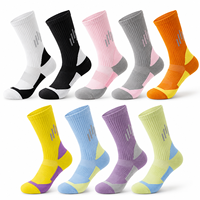 Chaussettes de course rembourrées pour adultes, antidérapantes, respirantes, chaussettes d'entraînement, chaussettes de sport professionnelles pour le cyclisme en plein air