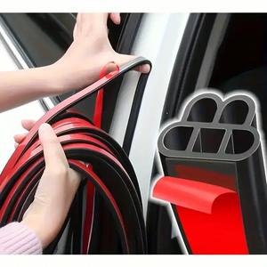 แถบซีลประตูรถยนต์อเนกประสงค์ EPDM แบบติดด้วยตัวเอง กันน้ำ กันฝุ่น ลดเสียงรบกวน ป้องกันสภาพอากาศ อุปกรณ์ตกแต่งภายใน - Product Image 1