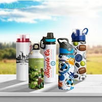 PYD Life plus récent 28 oz 850 ml blanc large bouche Sublimation sport extérieur en aluminium bouteille d'eau à paroi unique avec couvercle portable