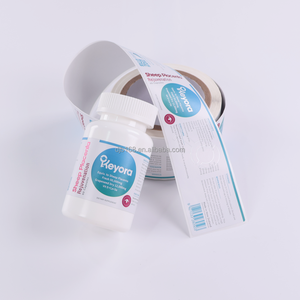 Etiquetas Adhesivas Personalizadas Impermeables de PP para Productos Médicos, para Embalaje de Botellas, Impresión UV, Estampado en Caliente con Lámina Dorada - Product Image 2