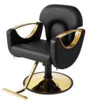 Fauteuil de barbier hydraulique Luxmars de haute qualité avec pompe robuste, fauteuils de barbier de luxe, fauteuil de coiffure tout noir pour salon de coiffure - Product Image 3