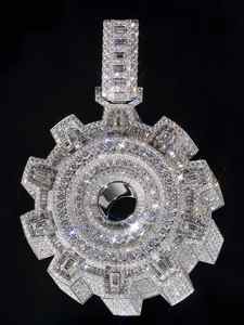 จี้เครื่องประดับหรูหราแบบเต็มตัว 3 มิติ สไตล์ฮิปฮอป ผลิตจากเงินแท้ 925 ประดับเพชรโมอิสซาไนต์ VVS D ให้ความรู้สึกเหมือนเพชรแท้ - Product Image 6