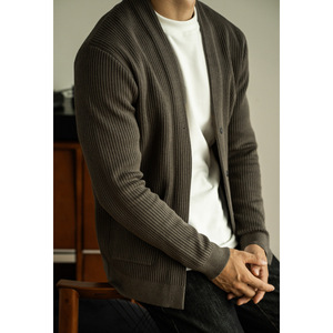 Áo khoác cardigan nam dệt kim nhẹ, kiểu dáng trưởng thành, khóa kéo, chất liệu lông, size lớn, thích hợp cho mùa thu đông năm 2025 - Product Image 3