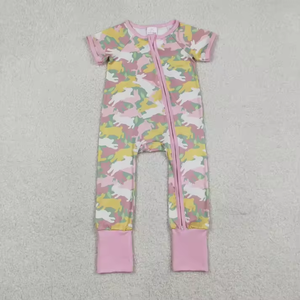 Conjuntos de Ropa Familiar a Juego: Pijamas de Conejo con Estampado de Camuflaje para Bebés y Niñas Pequeñas, Pantalones Cortos y Vestido Romper de 2 Piezas para Mamá y Yo - Product Image 3